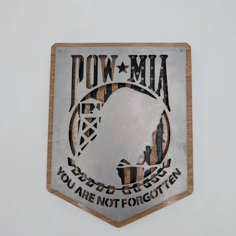 POW·MIA Metal Wall Sign