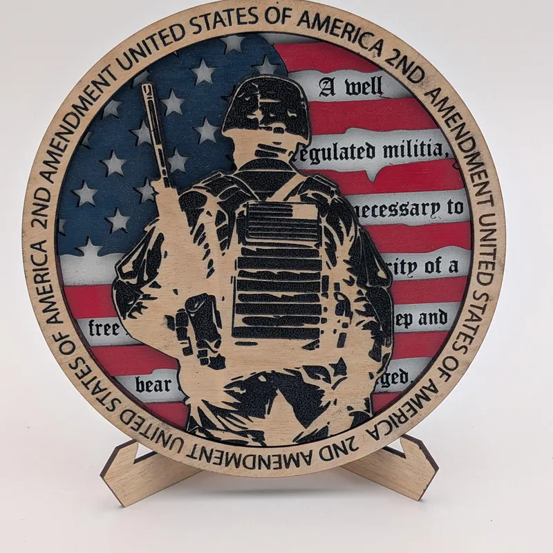 2nd Amendment Patriotic Plaque