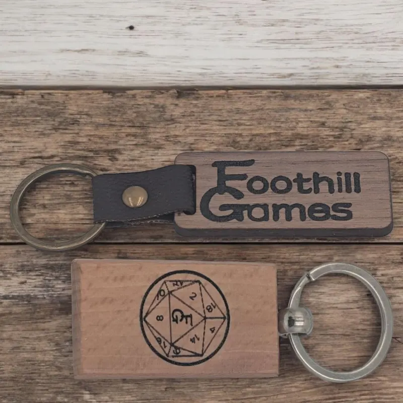 Custom Laser-Engraved Keychain